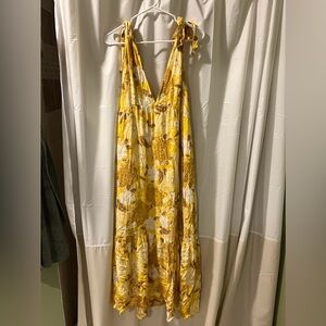 Abercrombie Maxi Dress Floral Print sz M tall